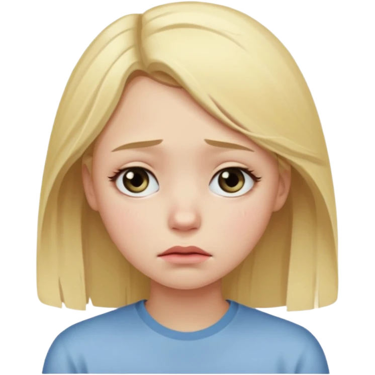 sad girl emoji