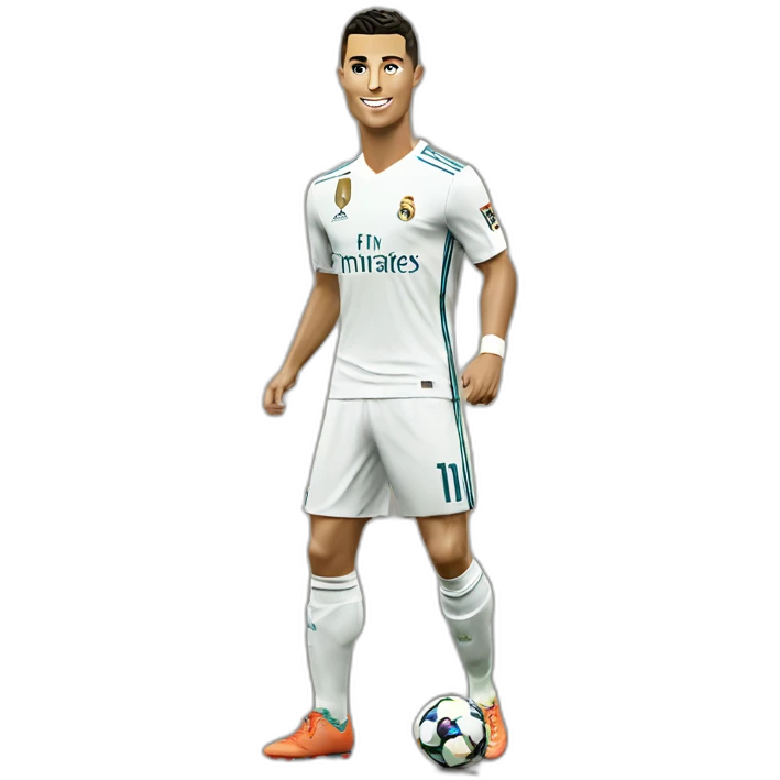 Cristiano Ronaldo with the ballon d’or emoji