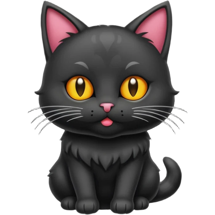 gato gotico lanzando un beso emoji