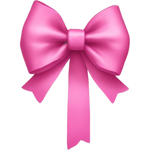 Pink bow emoji