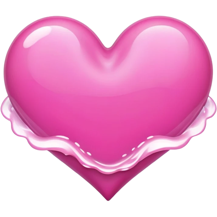 pink heart with waves inside emoji