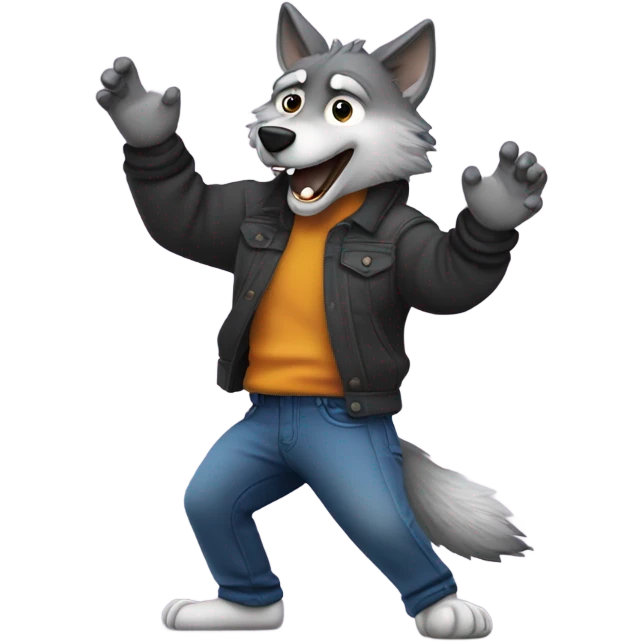 Wolf dancing nsync bye bye bye emoji
