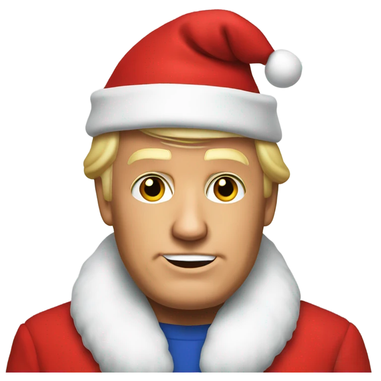 Donald Trump and Santa  emoji