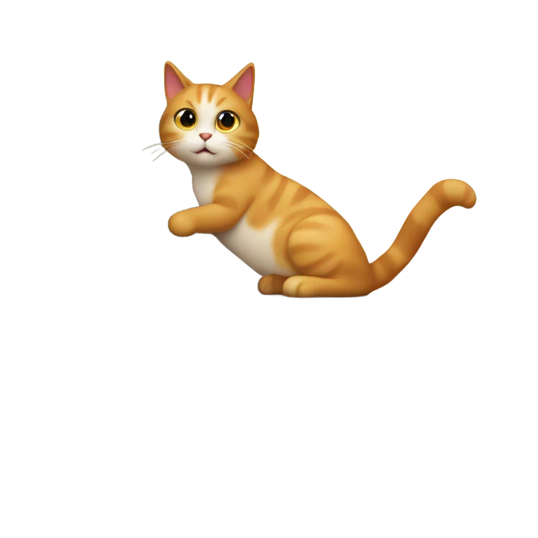 A cat on the stairs emoji