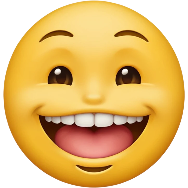 yellow circle emoji face biting lower lip suggestive expression emoji