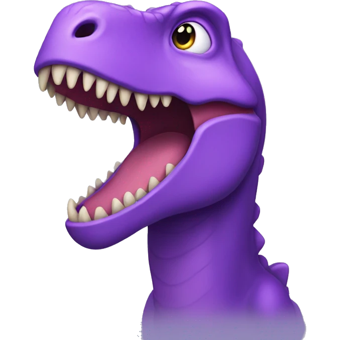 purple dinosaur  emoji