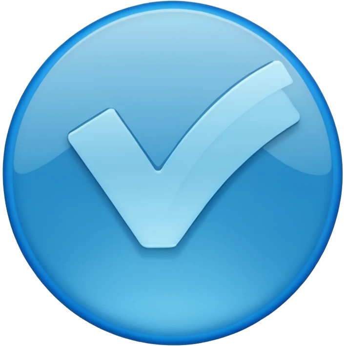 Verified check mark In blue circle emoji