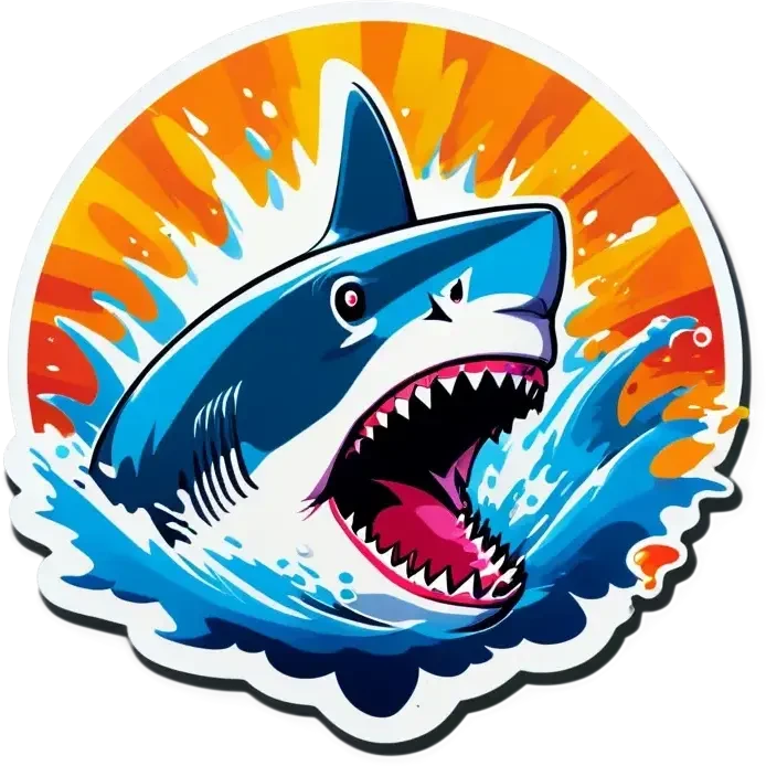 shark exploding emoji