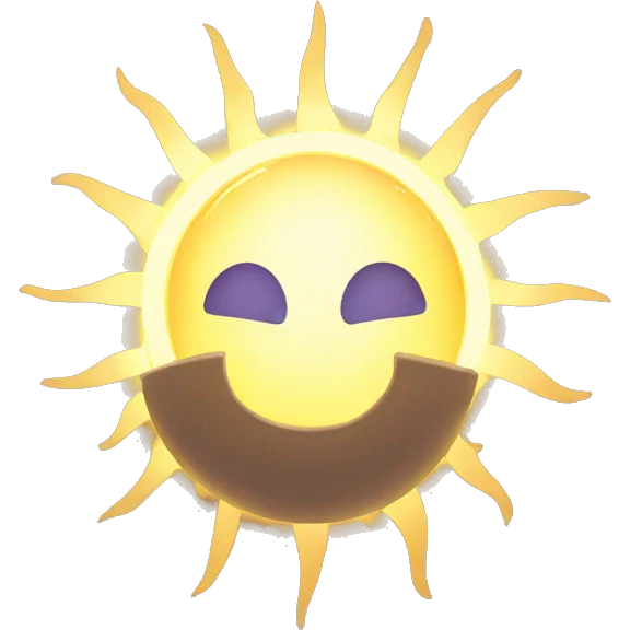 halo sun emoji