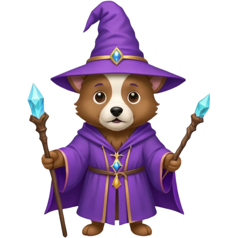 Dog wizard emoji