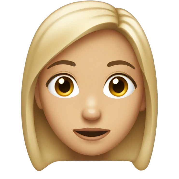 Girl side eyeing emoji