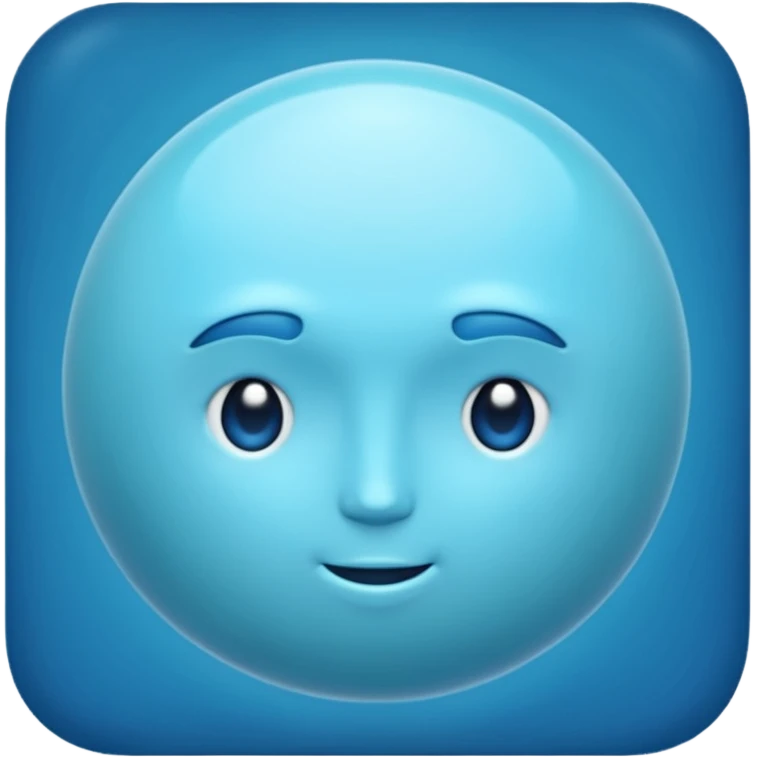 Can you make me an emoji of a blue planet? URANUS emoji