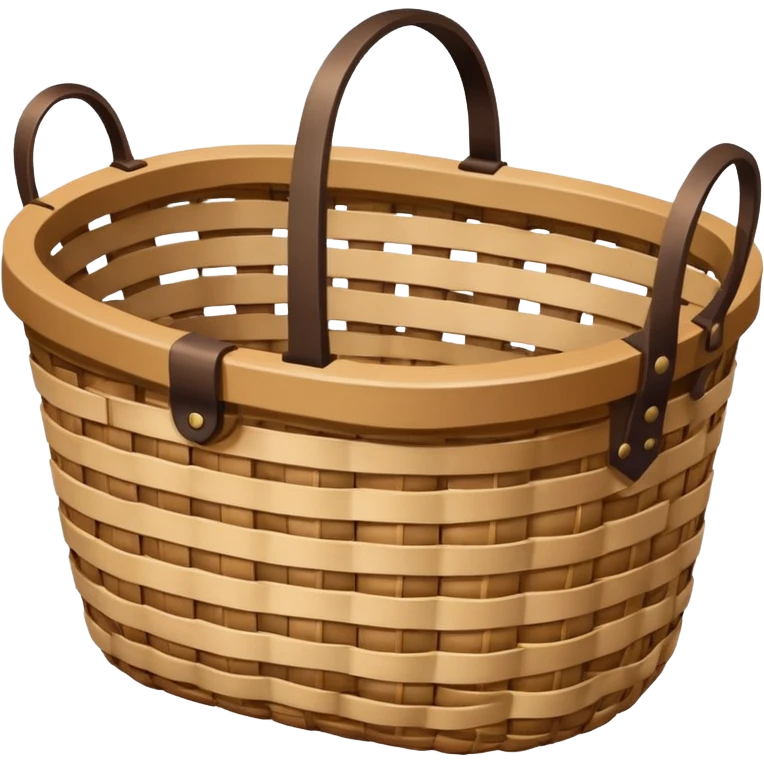 patterned empty wicker basket emoji