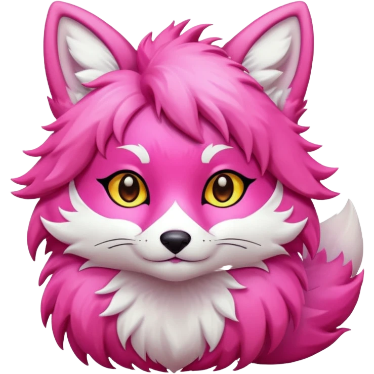 pink kitsune emoji
