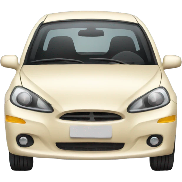 Blonde cartoon voiture emoji