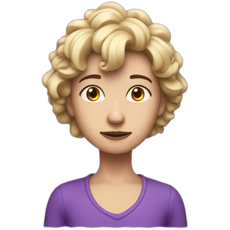 hérisson violet triste emoji