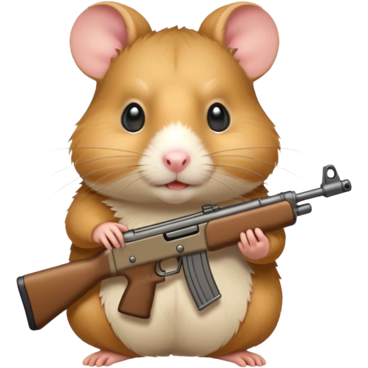 hamster ith a rifle emoji