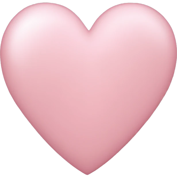 Light light pink heart emoji