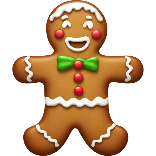 gingerbread man emoji