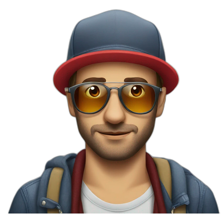 Berlin hipster red bull emoji