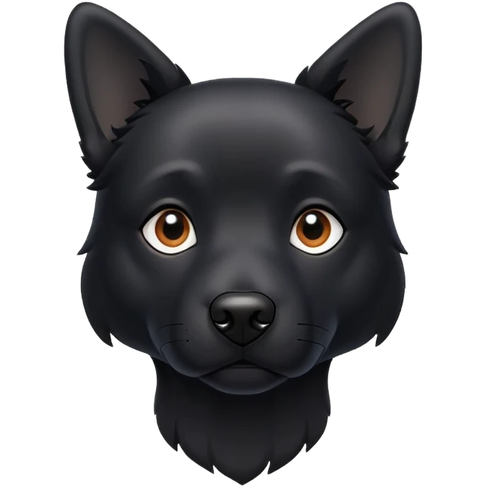 Black dog emoji