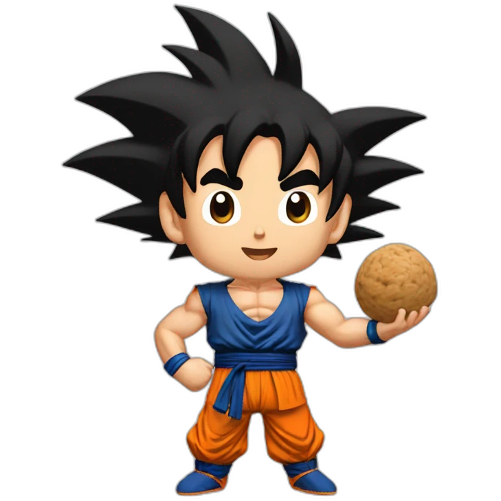 goku holding nuts emoji