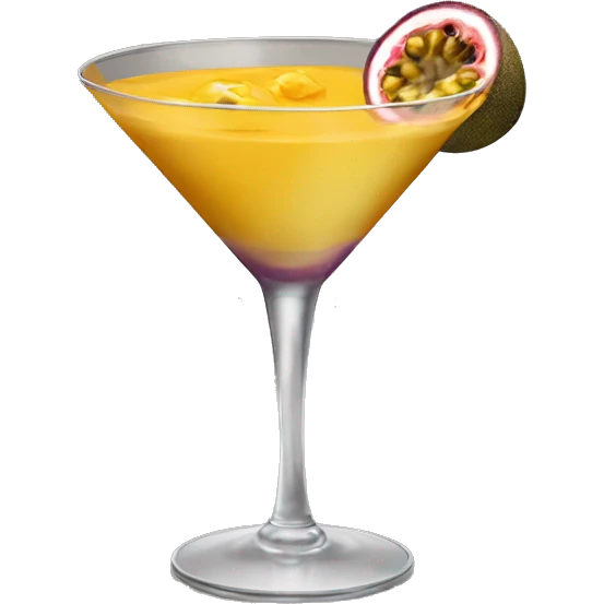 a passion fruit martini emoji
