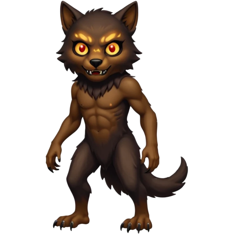 Create an emoji of  a scary Skinwalker full bodied emoji
