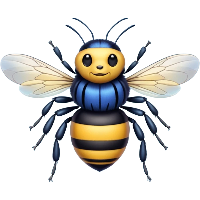 blue bumblebee emoji