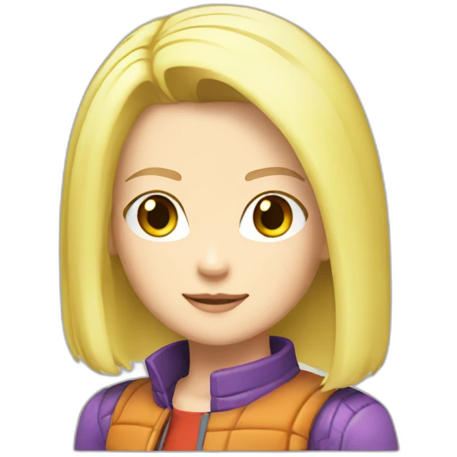 android 18 sticker emoji