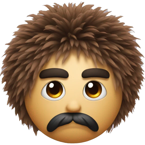 Hairy ball with eyes  emoji