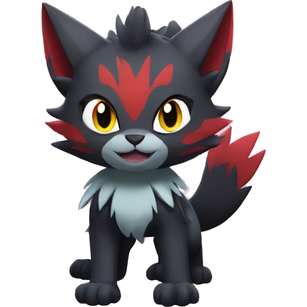 Litten-Zoroark full body emoji