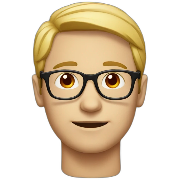 WHITE MEN WITH RED GLASSES emoji