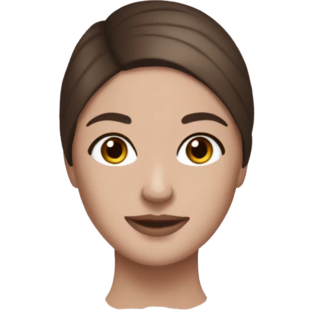 White girl brunette spa face mask emoji