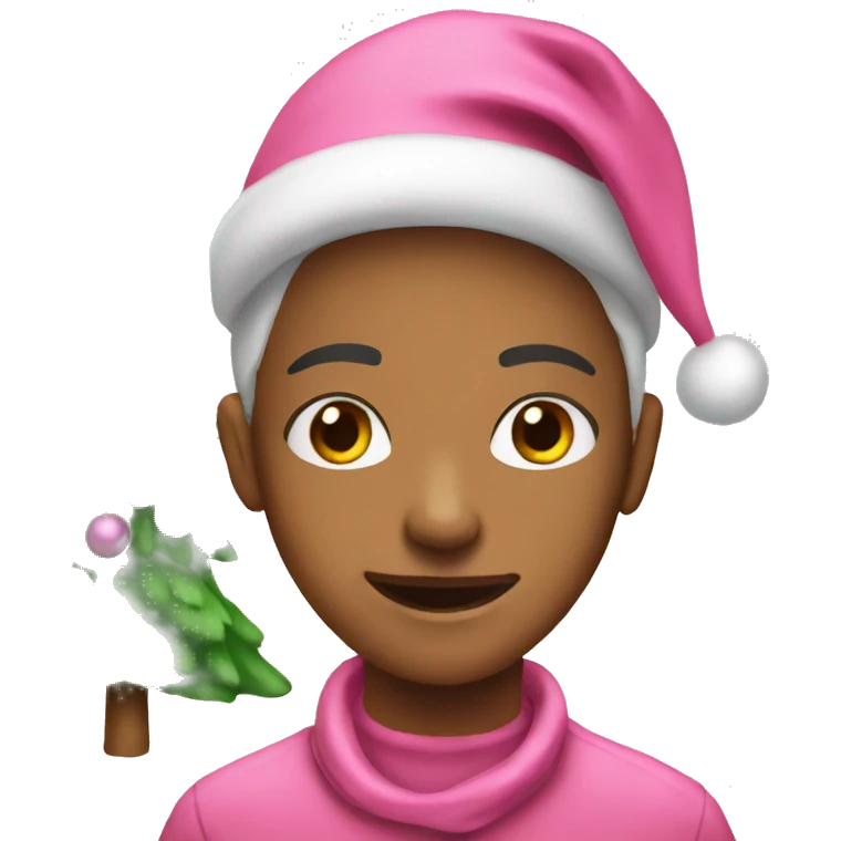 pink Christmas  emoji