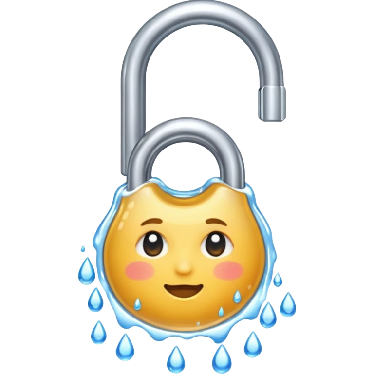 moisture WITH LOCK
 emoji