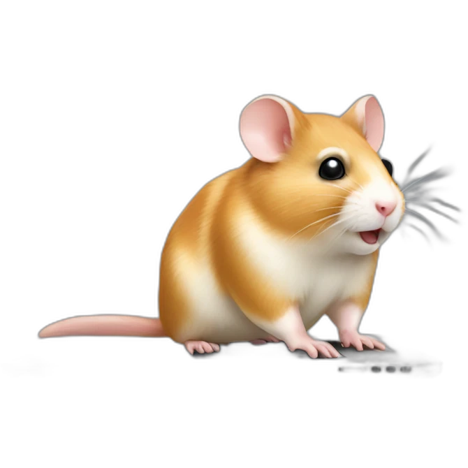 Working hamster laptop emoji