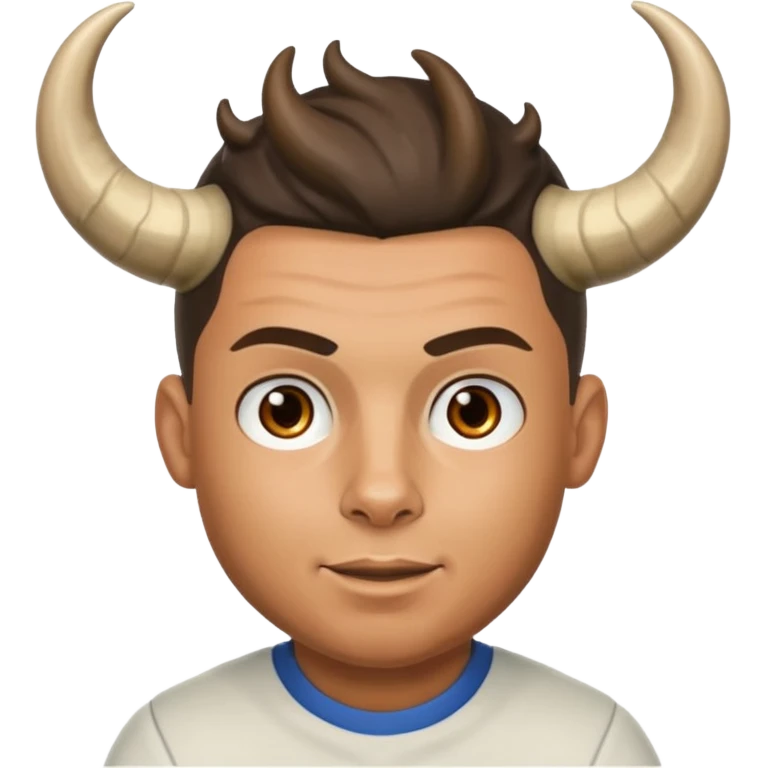ronaldo whit the goat hornes emojie emoji