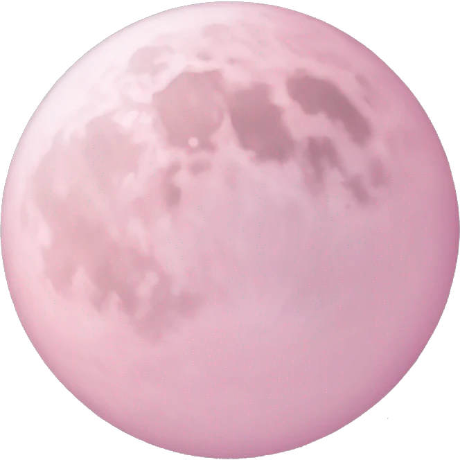 pastel pink moon emoji