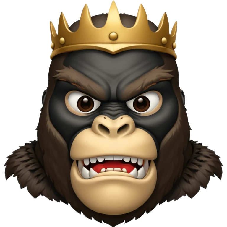 king kong with a batman mask emoji