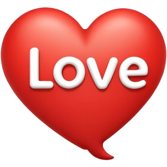 speech balloon love emoji