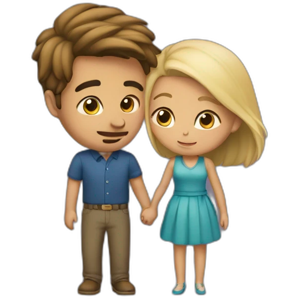 Couple qui s'embrasse emoji