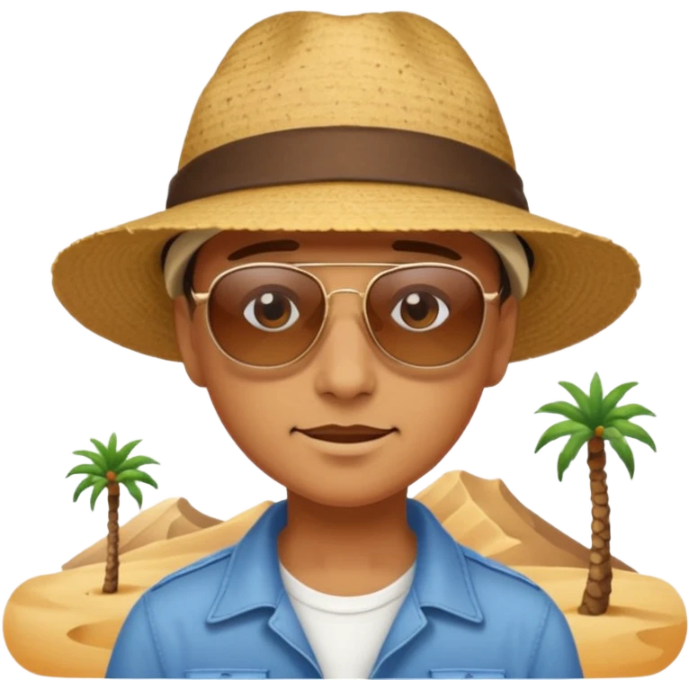person living in desert emoji