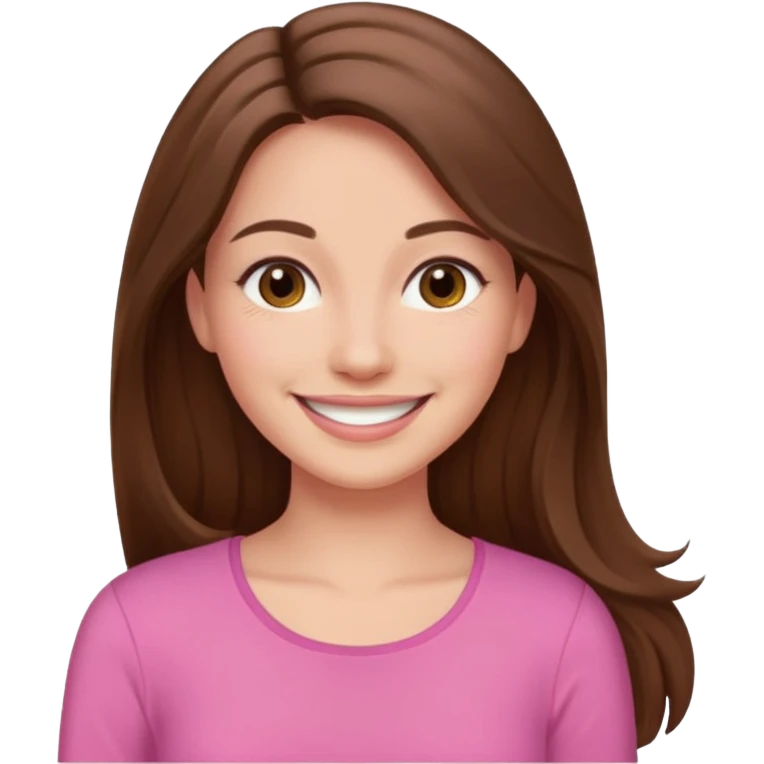 Painting women. smilling   Long hair,  lunette peinture top pink emoji