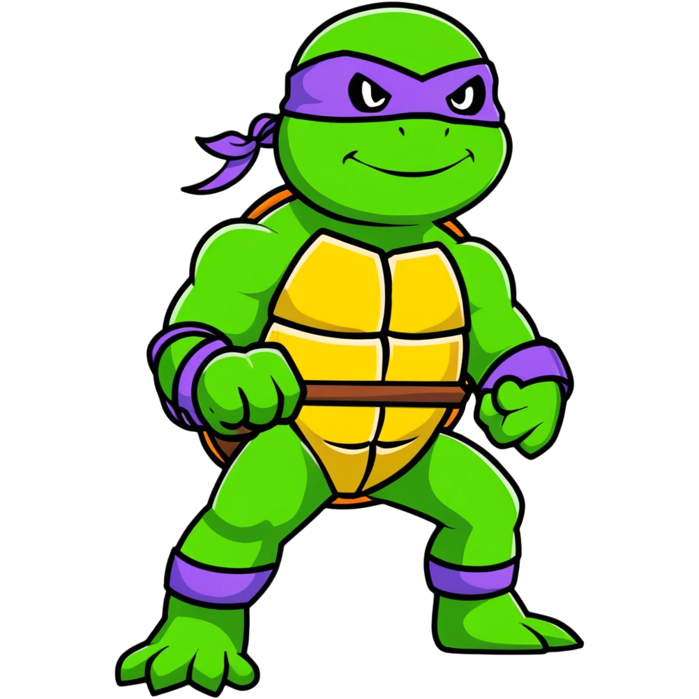 Hun from Teenage Mutant Ninja Turtles, muscular gang leader emoji