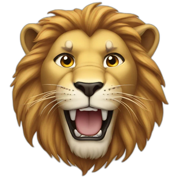 Lion super hero emoji