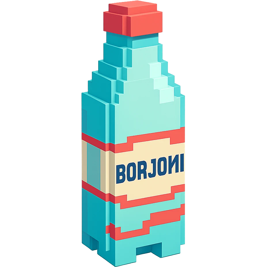 бутылка borjomi, no background emoji