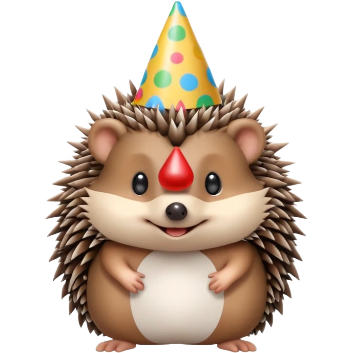 Hedgehog birthday emoji