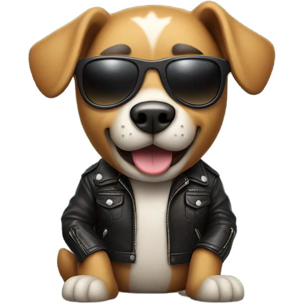 Rock and roll dog emoji