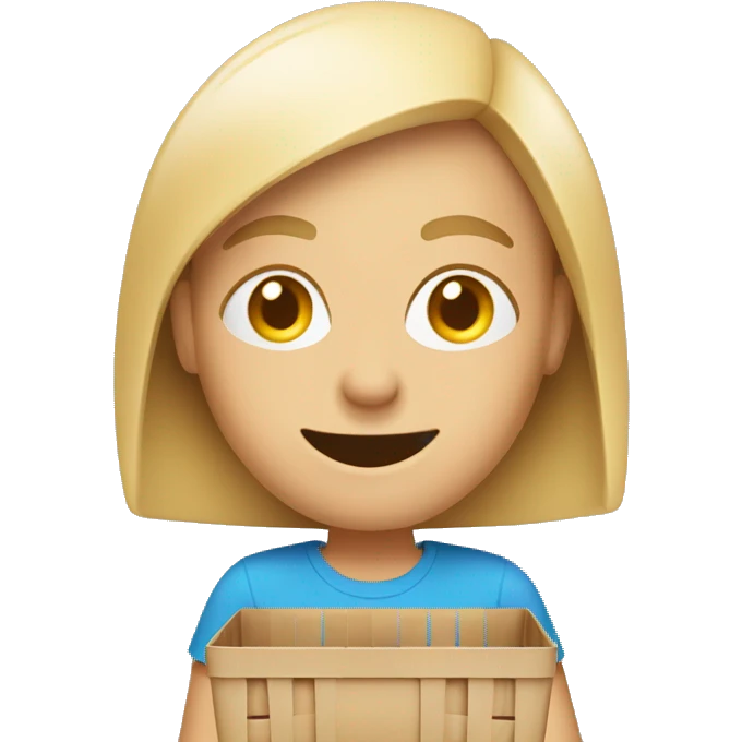 A customer with 2 shopping baskets winking emoji